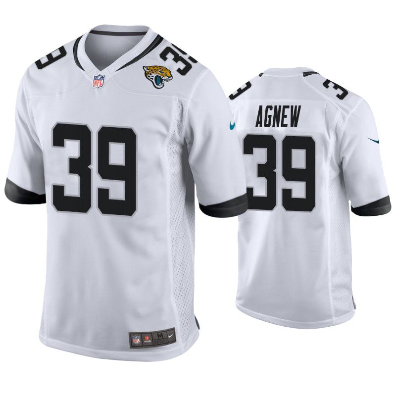 Men Jacksonville Jaguars #39 Jamal Agnew Nike White Game NFL Jersey